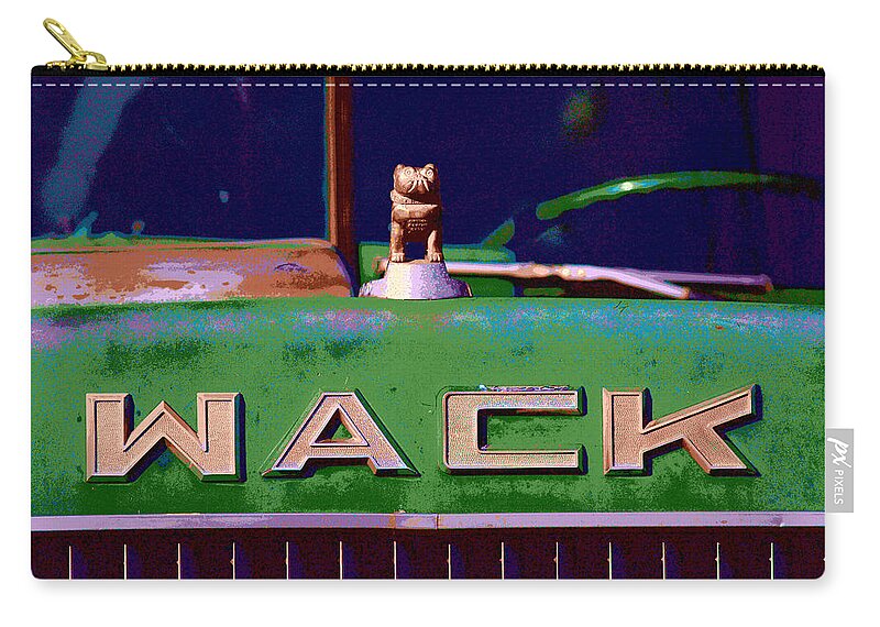 Truck Zip Pouch featuring the photograph Wack Truck by William Jobes