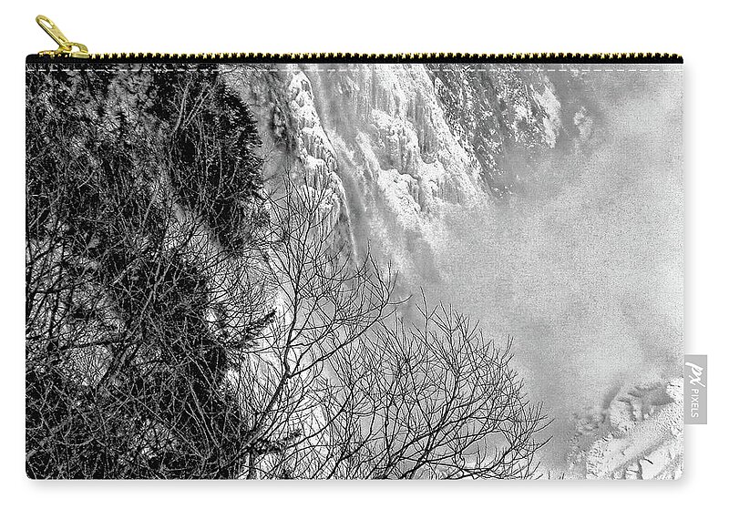  Zip Pouch featuring the photograph 0006falls by Burney Lieberman