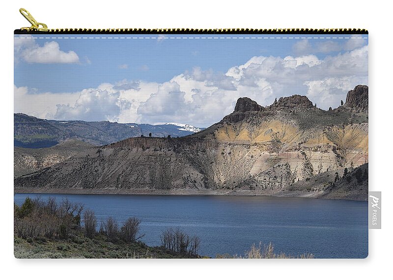 Blue Mesa Lake Zip Pouch featuring the photograph Blue Mesa Lake Gunnison CO by Margarethe Binkley