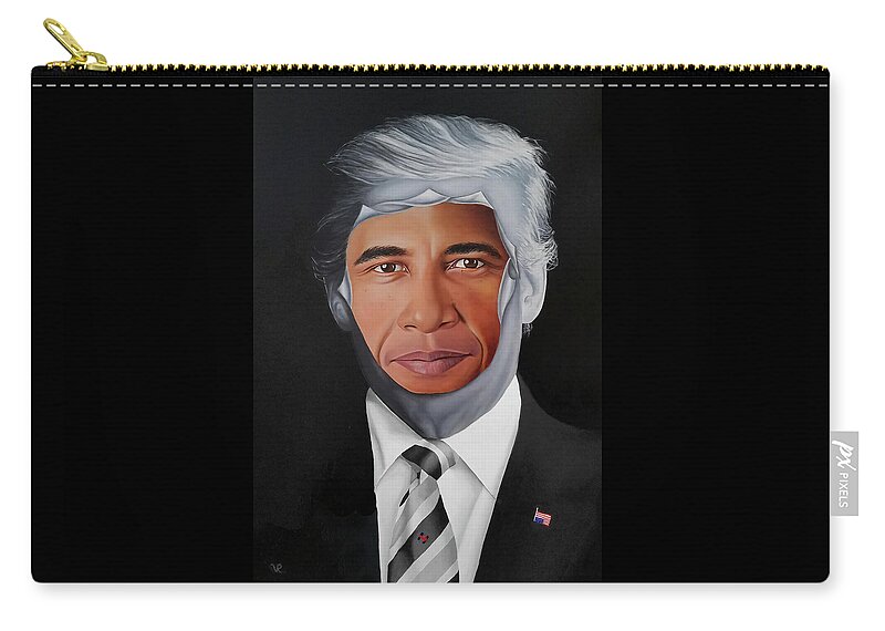 President Zip Pouch featuring the painting 45's Obsession by Vic Ritchey