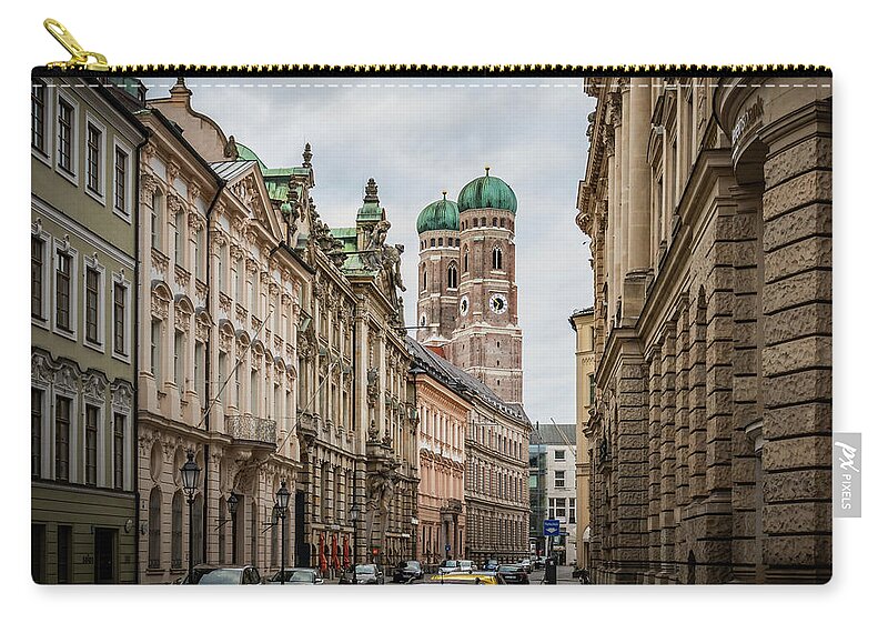 Bavaria Carry-all Pouch featuring the photograph A beautiful look at the Frauenkirche by Hannes Cmarits