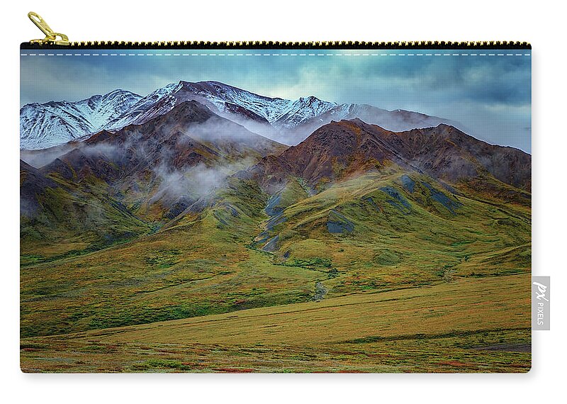 Denali Zip Pouch featuring the photograph Alaskan Foothills #1 by Rick Berk
