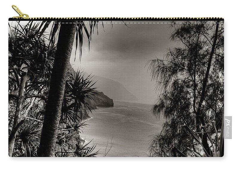 Hawaii Photographs Zip Pouch featuring the photograph Ancient Kauai #1 by Natasha Bishop
