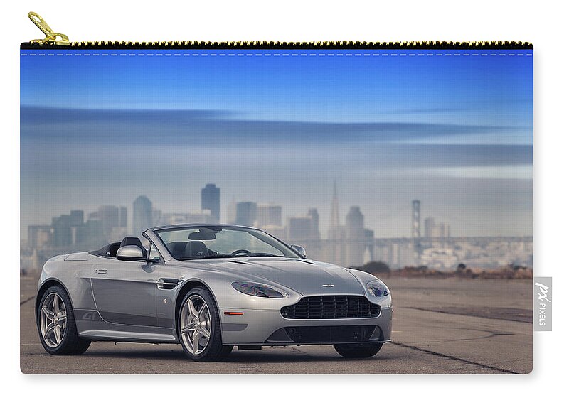Aston Zip Pouch featuring the photograph #AstonMartin #Print #1 by ItzKirb Photography