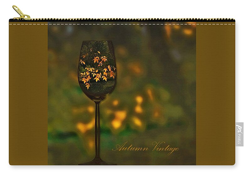 Wine Zip Pouch featuring the photograph Autumn Vintage #1 by Phyllis Meinke