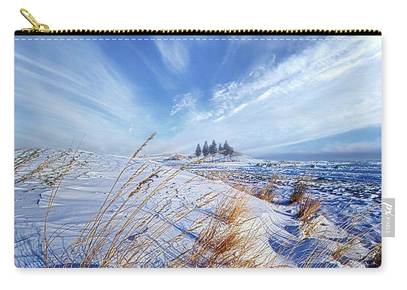 Clouds Zip Pouch featuring the photograph Azure #1 by Phil Koch