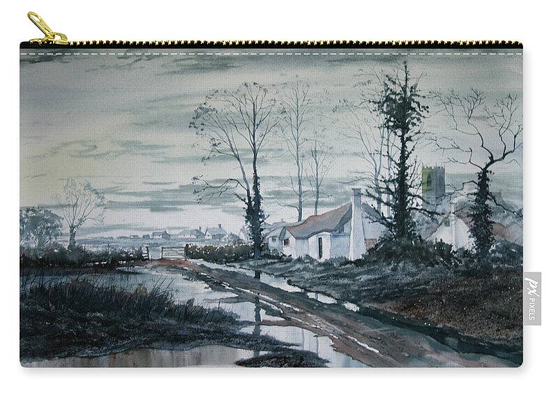 Watercolour Zip Pouch featuring the painting Back to Life by Glenn Marshall