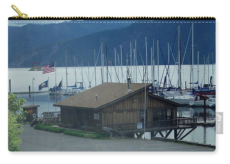 Bayview Carry-all Pouch featuring the photograph Bayview Idaho by Kenneth LePoidevin
