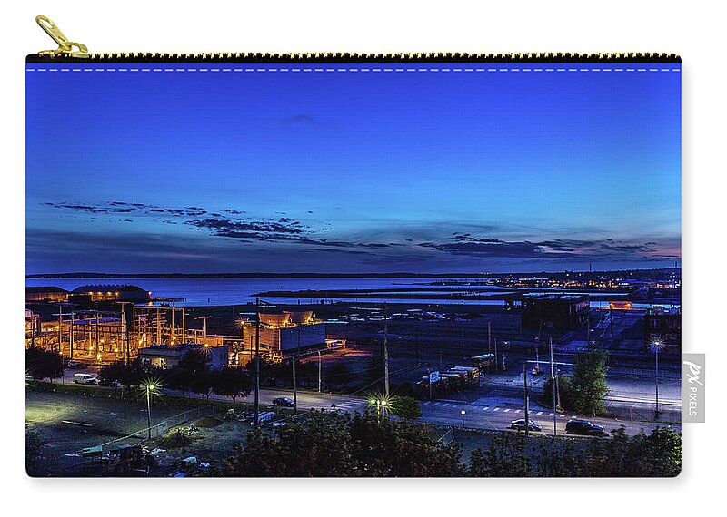 Sunset Carry-all Pouch featuring the photograph Bellingham Bay Sunset by Mark Joseph