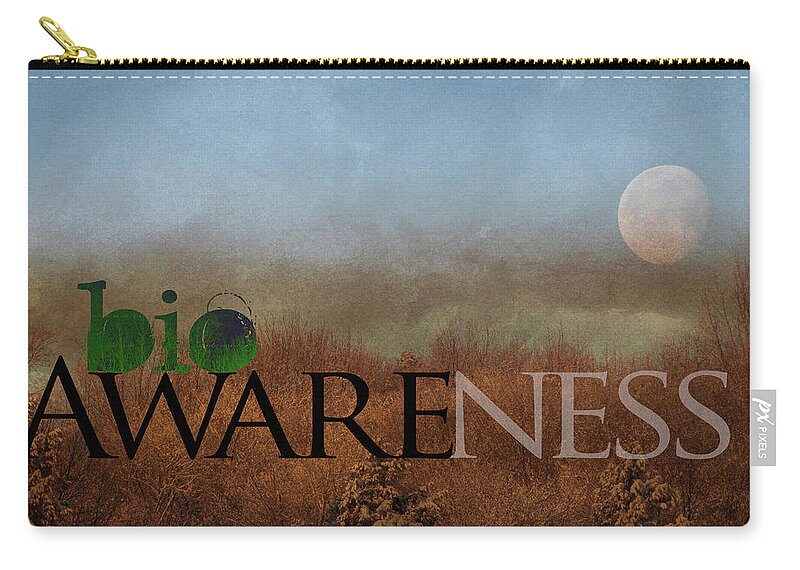 Bio Zip Pouch featuring the photograph bioAWARENESS II #1 by Char Szabo-Perricelli