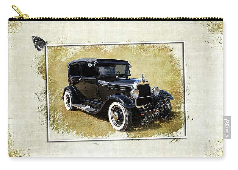 Car Zip Pouch featuring the photograph Black Betty by Keith Hawley