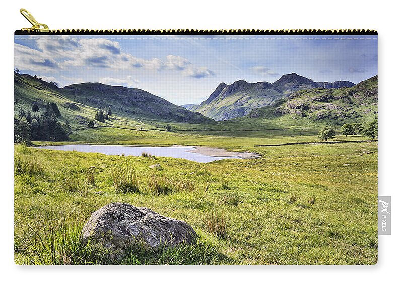 Altitude Zip Pouch featuring the photograph Blea Tarn #1 by Chris Smith