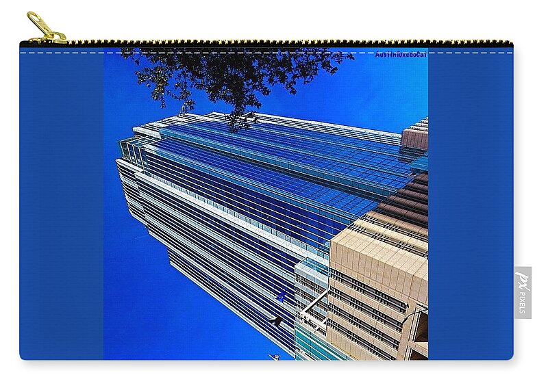 Urban Zip Pouch featuring the photograph #blue Blue Tuesday. #bluesky And Blue #1 by Austin Tuxedo Cat
