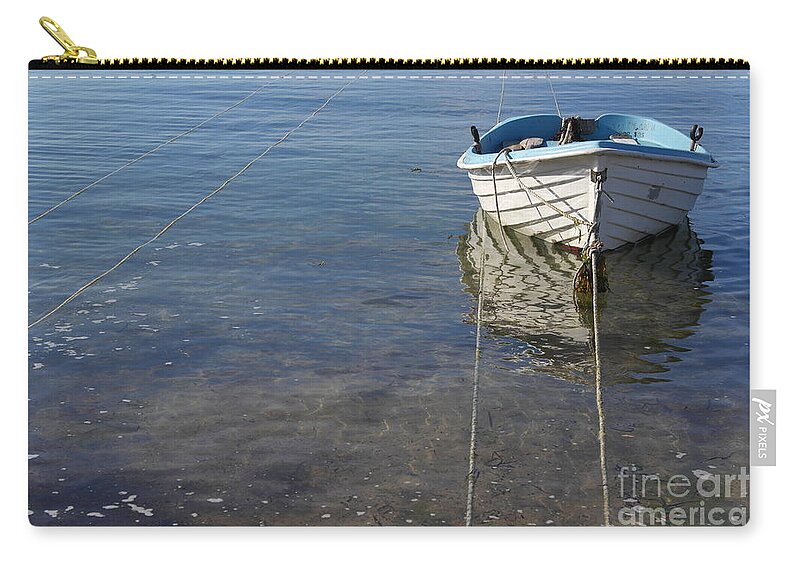 Boat Zip Pouch featuring the photograph Boat #1 by Andy Thompson
