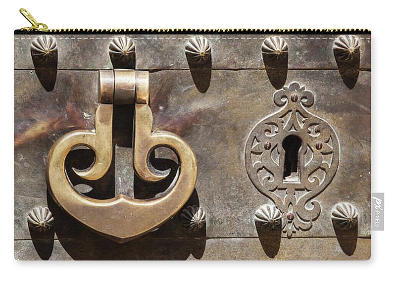 David Letts Carry-all Pouch featuring the photograph Brass Door Knocker by David Letts