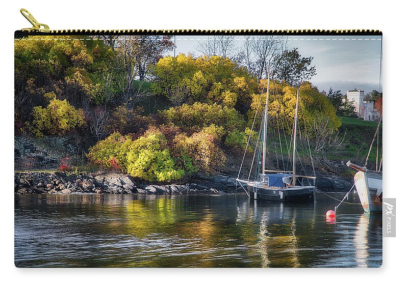 Bygdoy Zip Pouch featuring the photograph Bygdoy Harbor #3 by Ross Henton