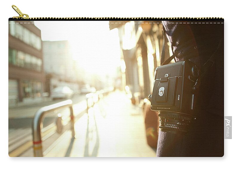 Camera Zip Pouch featuring the digital art Camera #1 by Maye Loeser