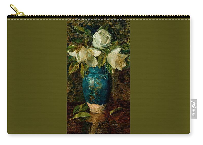 Giant Magnolias Zip Pouch featuring the painting Childe Hassam by Giant Magnolias