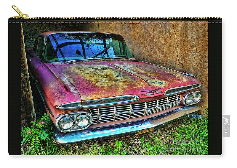 Chevrolet Zip Pouch featuring the photograph Classic Chevy #1 by Charlene Mitchell