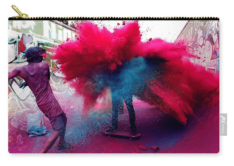 Colors Zip Pouch featuring the photograph Colors #1 by Jackie Russo
