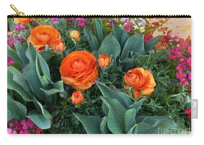 Photography Zip Pouch featuring the digital art Complementary Colors by Kathie Chicoine
