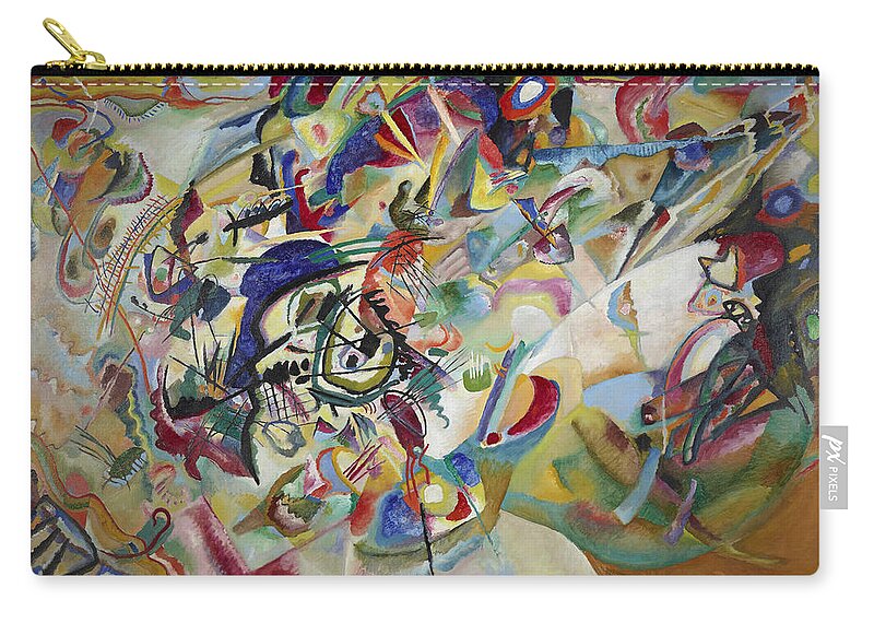 Wassily Kandinsky Carry-all Pouch featuring the painting Composition VII by Wassily Kandinsky