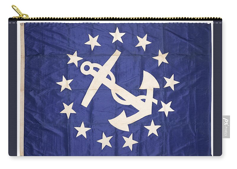 Flags From J.p. Morgan's Steam Yacht(s) Corsair 3 Carry-all Pouch featuring the painting Corsair by MotionAge Designs