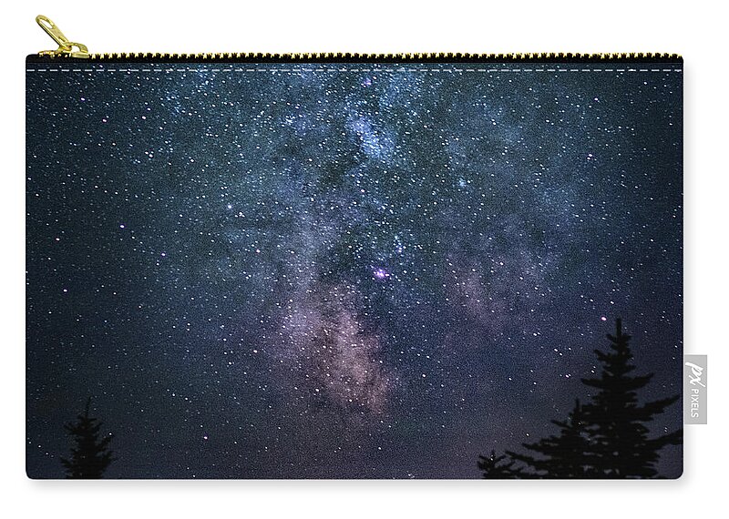 Maine Zip Pouch featuring the photograph Cosmic Cadillac #1 by Robert Fawcett