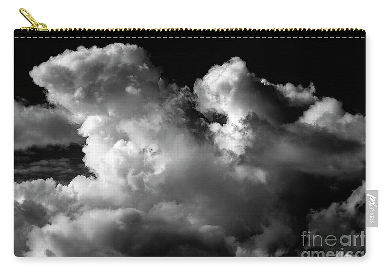 Atmosphere Zip Pouch featuring the photograph Cumulus Conjestus Clouds #1 by Jim Corwin