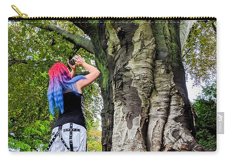 Tree Zip Pouch featuring the photograph Curiosity #1 by Christopher Brown