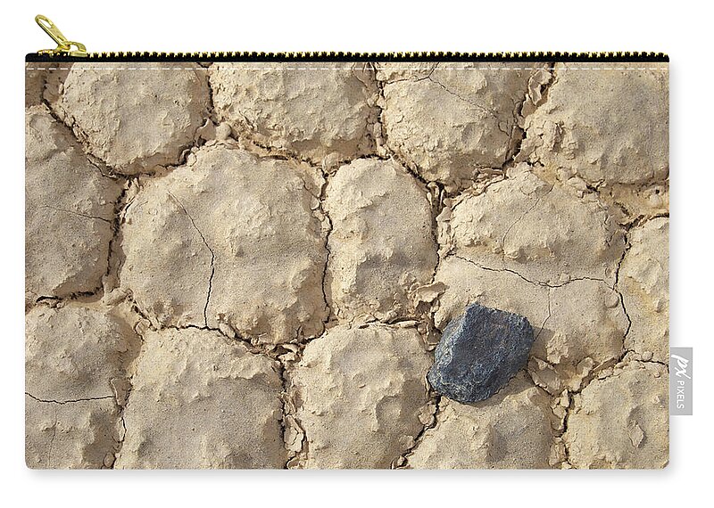 Death Valley Zip Pouch featuring the photograph Death Valley mud #1 by Breck Bartholomew