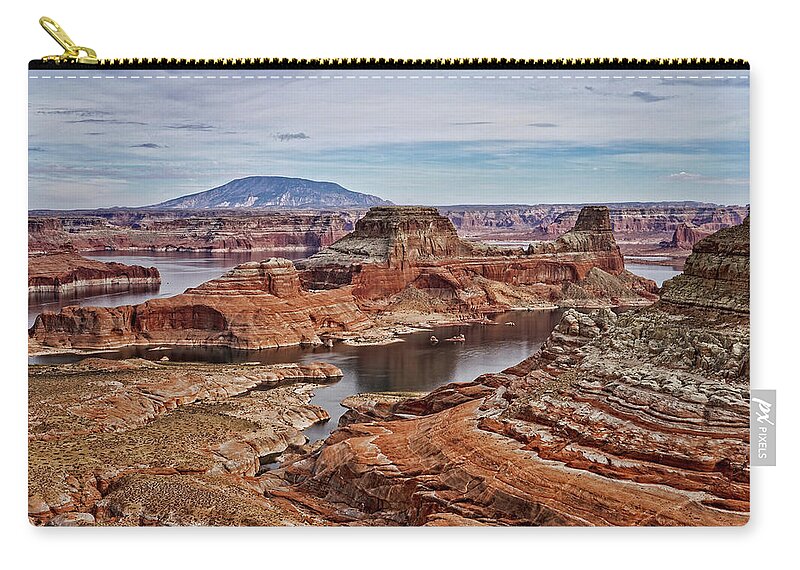 Alstrom Point Zip Pouch featuring the photograph Desert Oasis #1 by Leda Robertson