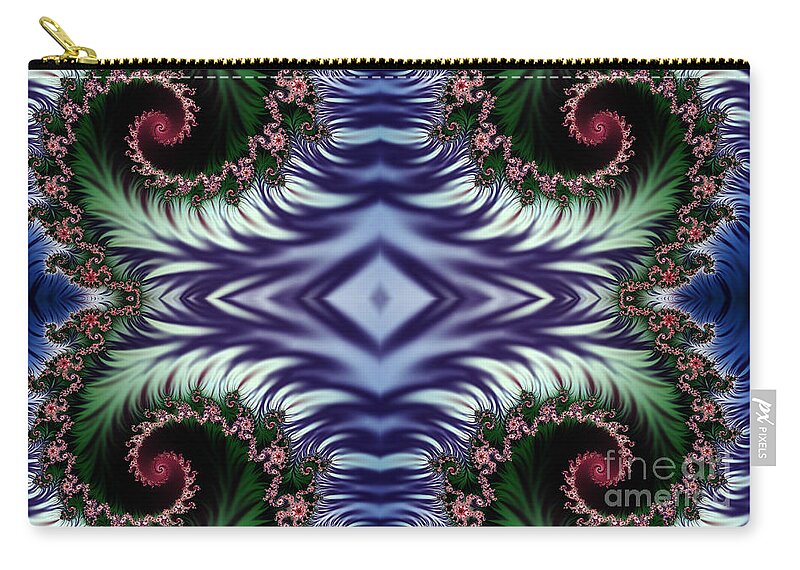 Clay Zip Pouch featuring the digital art Diamonds Are Forever #1 by Clayton Bruster