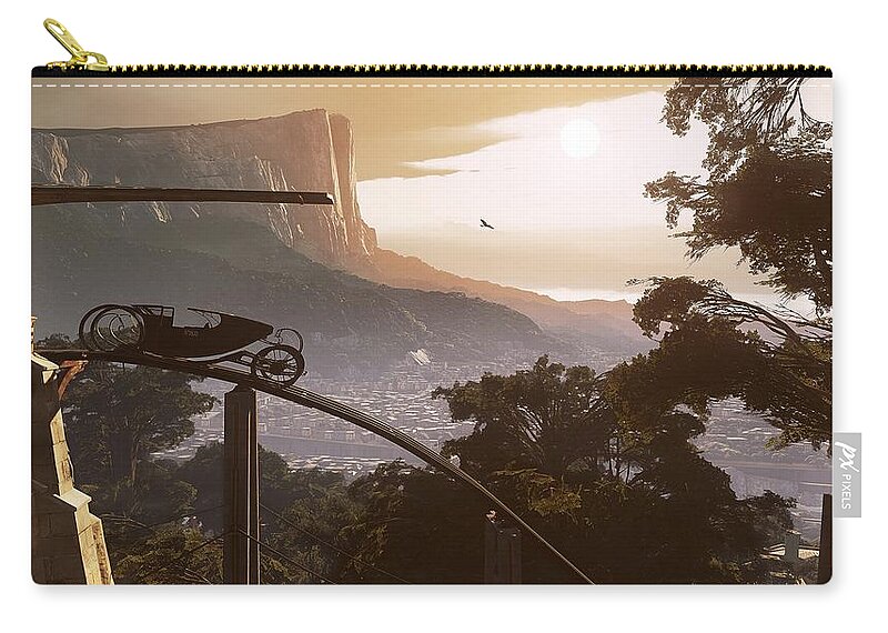 Dishonored 2 Zip Pouch featuring the digital art Dishonored 2 #1 by Super Lovely