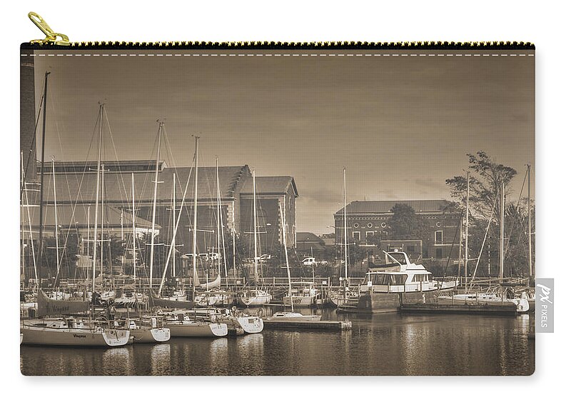 Buffalo Zip Pouch featuring the photograph Docked #1 by Michael Frank Jr