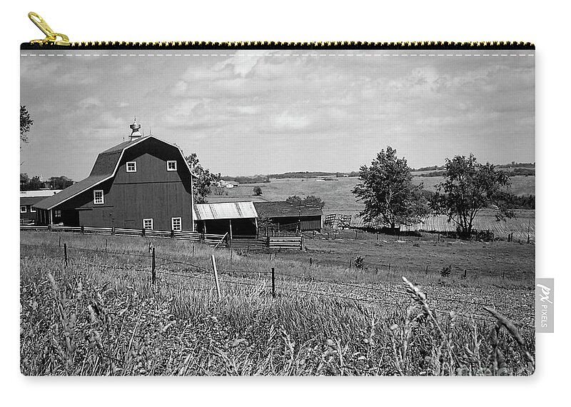 Art Zip Pouch featuring the photograph Down on the Farm #1 by Jenness Asby