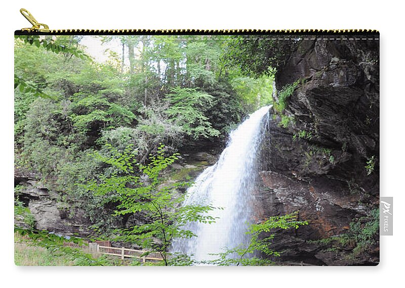Dry Falls - Highlands Zip Pouch featuring the photograph Dry Falls #2 by Savannah Gibbs