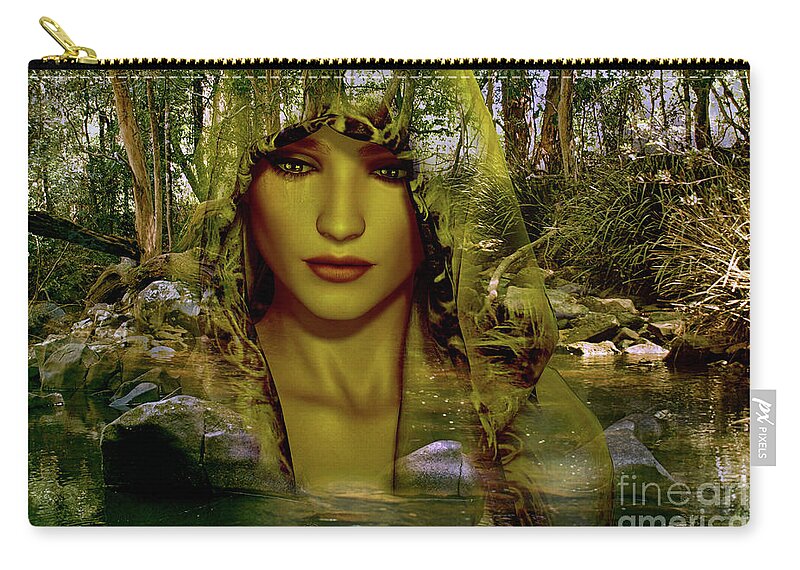 Essence Zip Pouch featuring the digital art Essence #2 by Shadowlea Is