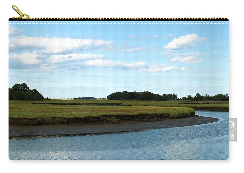 Essex Zip Pouch featuring the photograph Essex River #1 by Paul Gaj