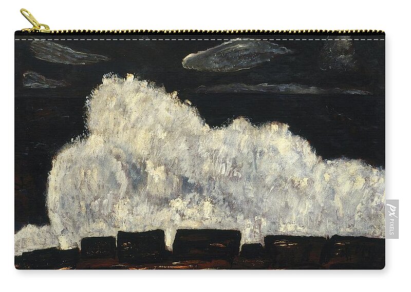 Marsden Hartley (american Zip Pouch featuring the painting Evening Storm Schoodic by Marsden Hartley
