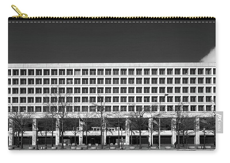 Fbi Zip Pouch featuring the photograph F B I Headquarters #1 by Mountain Dreams
