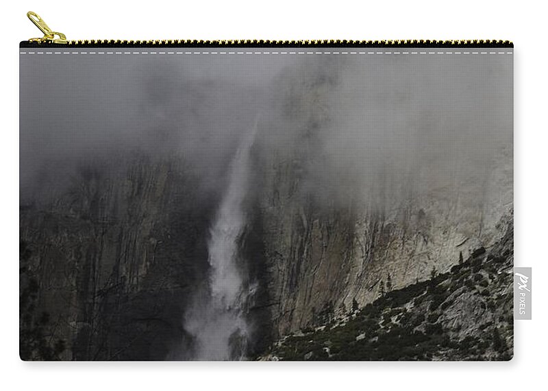 Falls Zip Pouch featuring the photograph Falls in Yosemite #1 by Phyllis Spoor