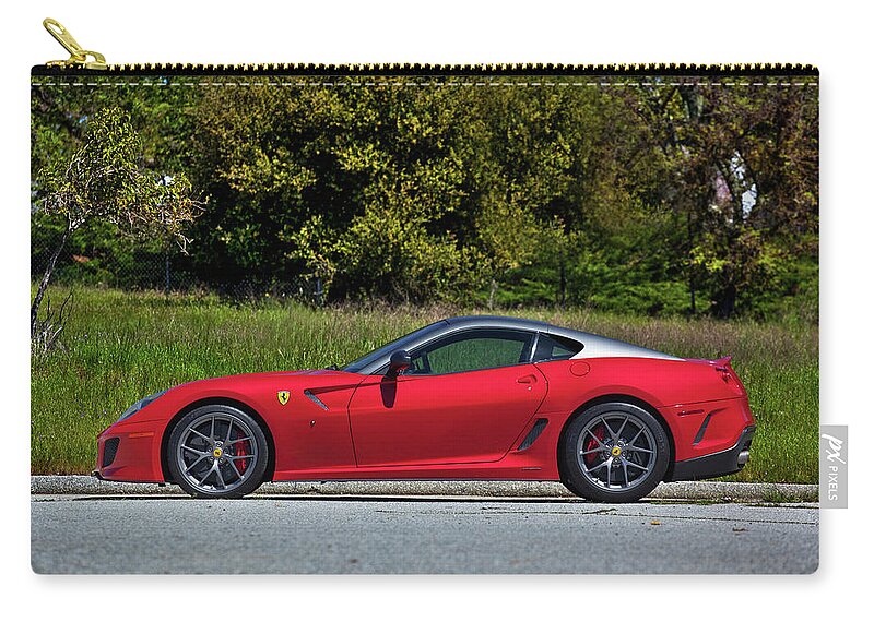 F12 Zip Pouch featuring the photograph #Ferrari #599GTO #Print #1 by ItzKirb Photography