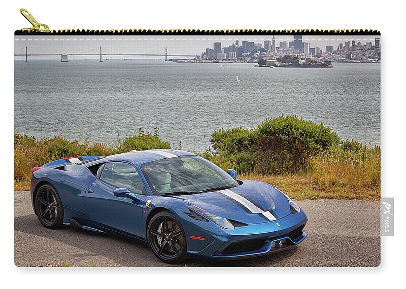 F12 Zip Pouch featuring the photograph #Ferrari #Speciale #Print #1 by ItzKirb Photography