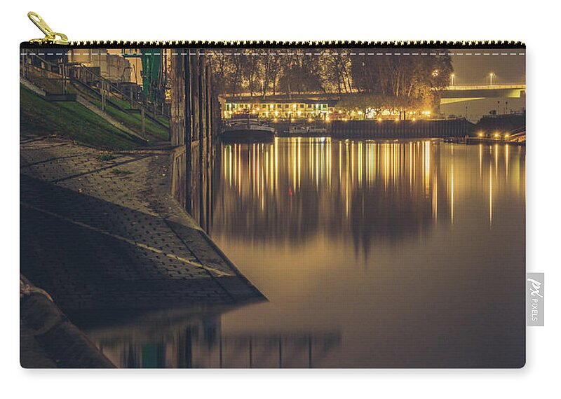 River Zip Pouch featuring the photograph Flosshafen Worms #1 by Marc Braner