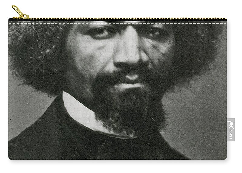 History Zip Pouch featuring the photograph Frederick Douglass, African-american by Photo Researchers