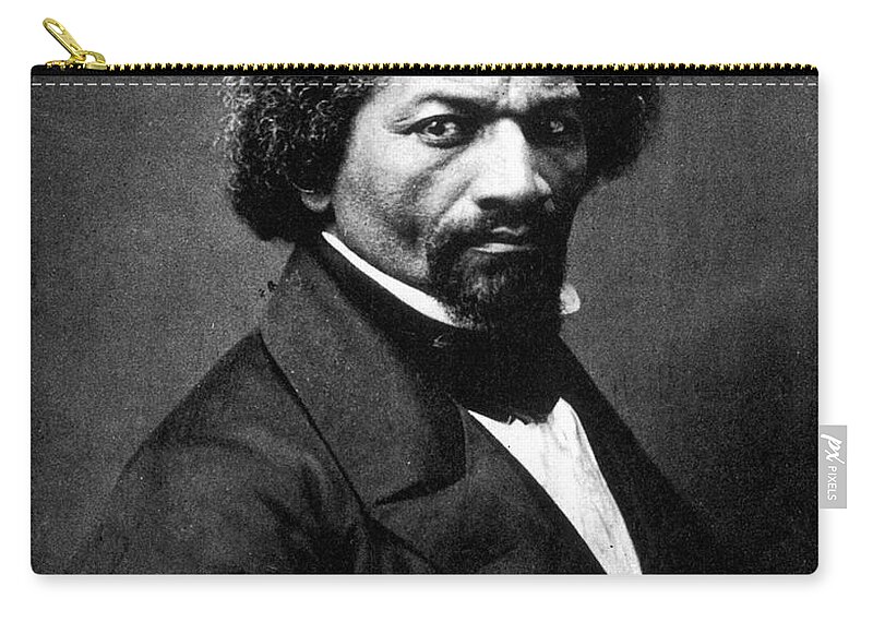 1866 Zip Pouch featuring the photograph Frederick Douglass #18 by Granger
