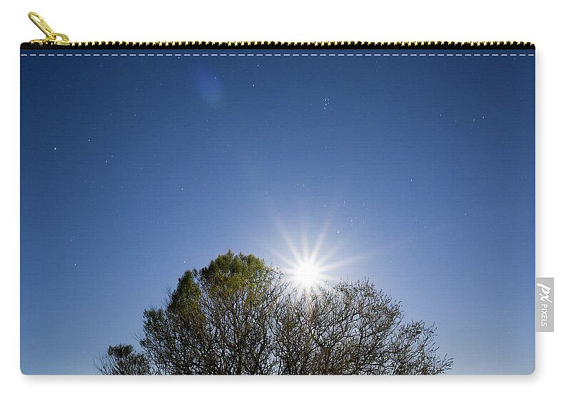 Full Moon Zip Pouch featuring the photograph Full Moon Rising #1 by Doug Ash