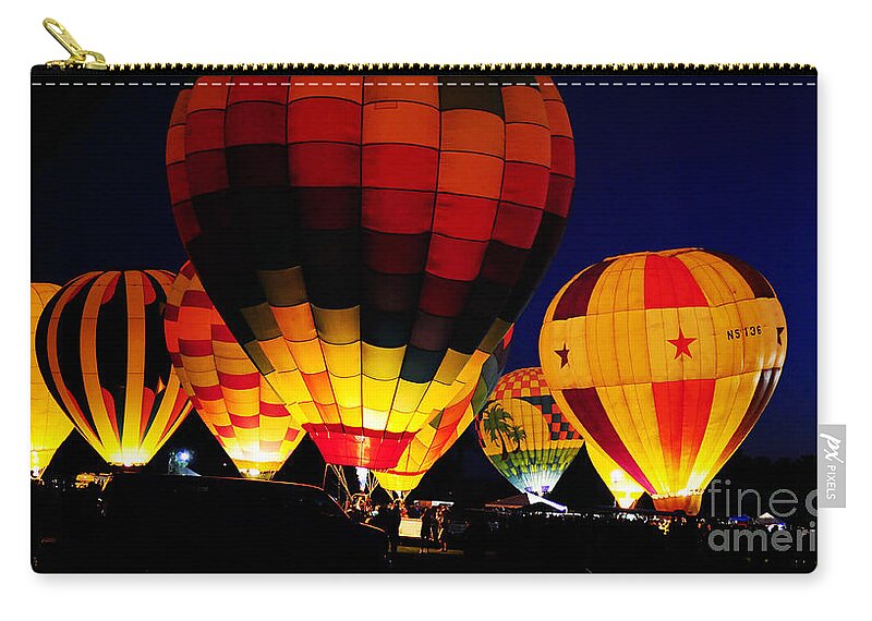 Clay Zip Pouch featuring the photograph Glowing #1 by Clayton Bruster