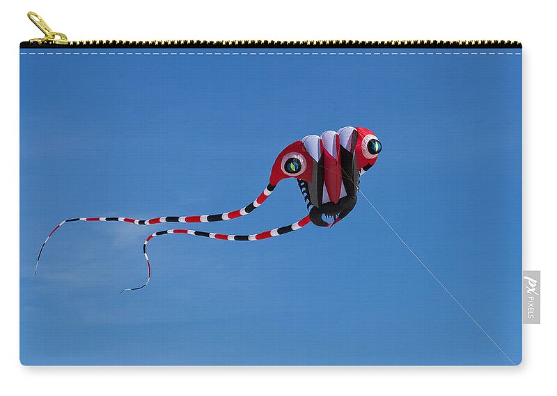 Kite Zip Pouch featuring the photograph Go Fly a Kite #1 by David Kay